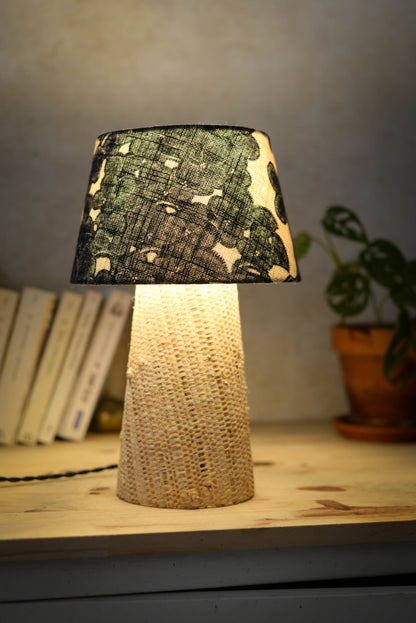 Clémence | Lampe à poser raphia et lin