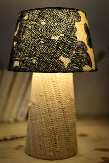 Clémence | Lampe à poser raphia et lin