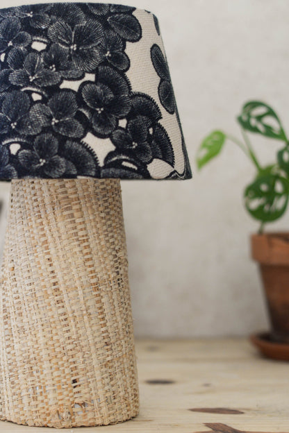 Clémence | Lampe à poser raphia et lin