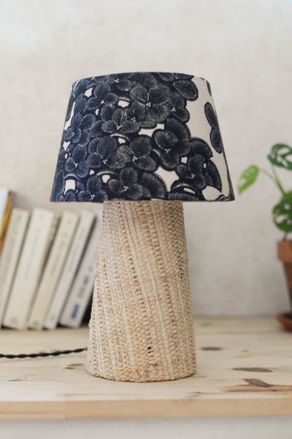 Clémence | Lampe à poser raphia et lin