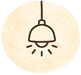 picto d'abat-jour pour luminaire professionnels
